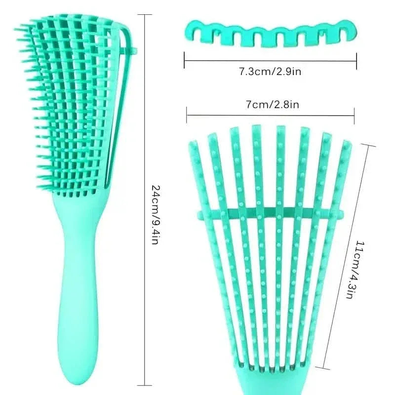 2-Pack: Detangler Brush for Curly Hair, Afro Textured 3a to 4c Kinky Wavy - A-1 Thread Vault