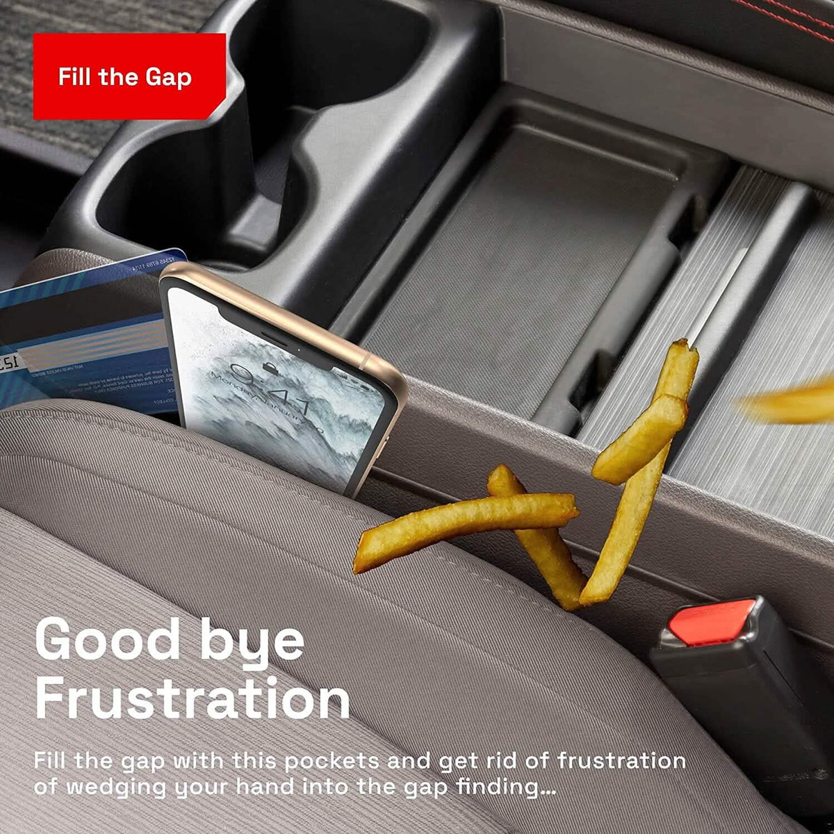 2-Pack: Gap Filler Car Seat Organizer - A-1 Thread Vault