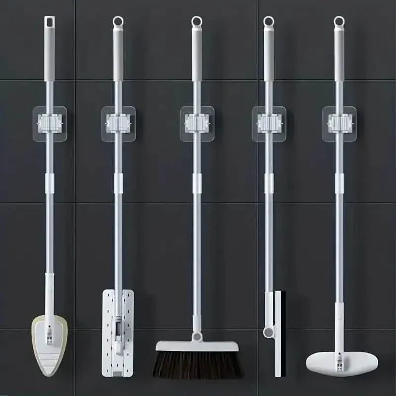 2-Pack: Hanging Mop Storage Rack with Buckle - A-1 Thread Vault