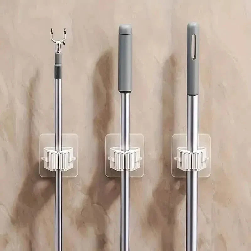 2-Pack: Hanging Mop Storage Rack with Buckle - A-1 Thread Vault
