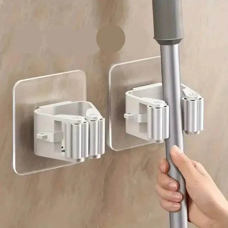 2-Pack: Hanging Mop Storage Rack with Buckle - A-1 Thread Vault