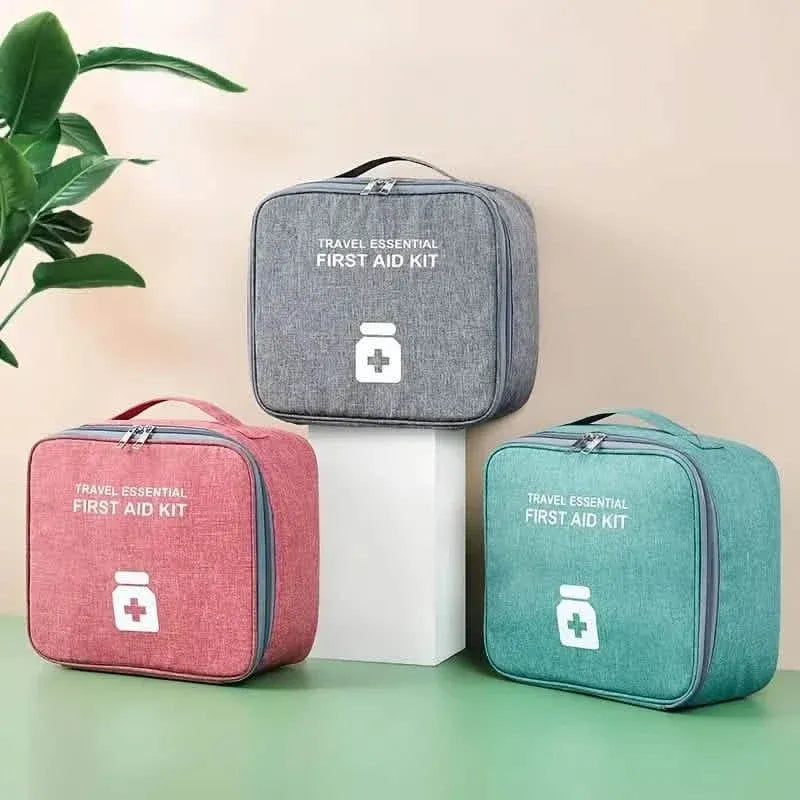 2-Pack: Household Medical Storage Bag with Outdoor Camping First Aid Kit Pill Case - A-1 Thread Vault