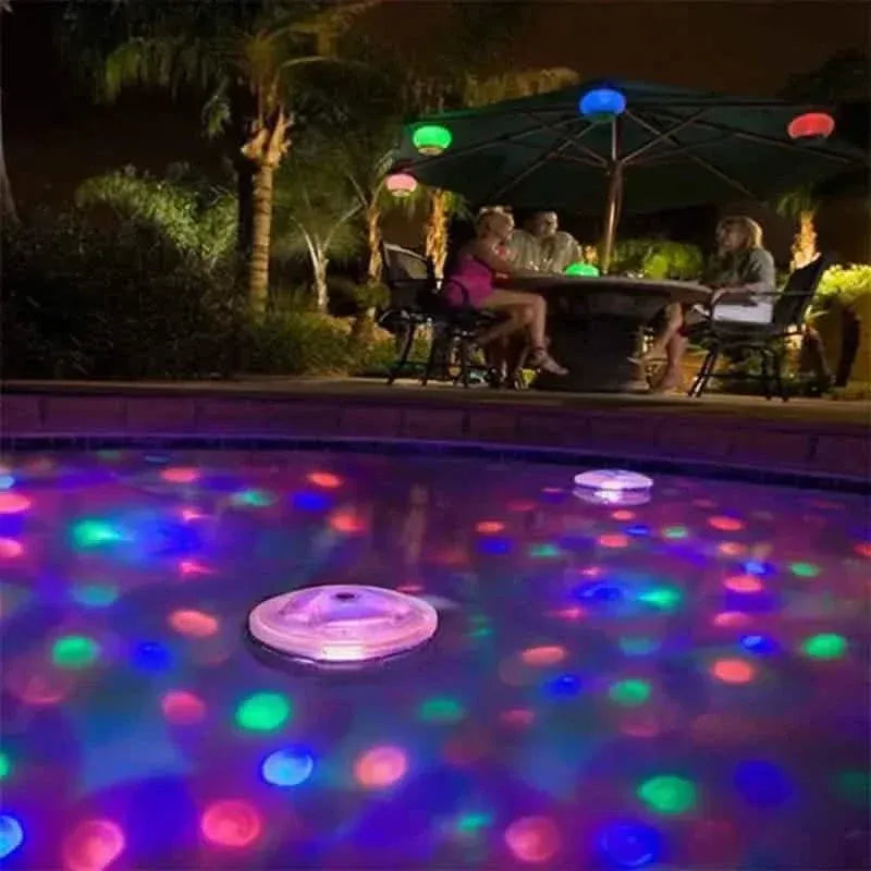 2-Pack: LED Color Changing Floating Pool Lights with 8 Modes Lighting - A-1 Thread Vault