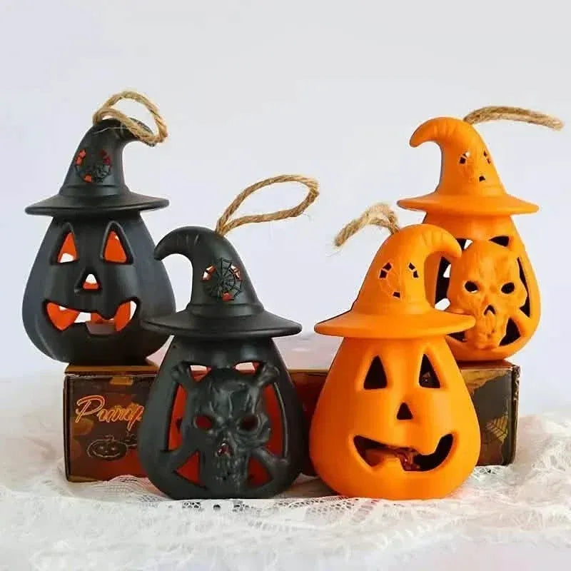 2-Pack: LED Lamp Halloween Pumpkin Light - A-1 Thread Vault