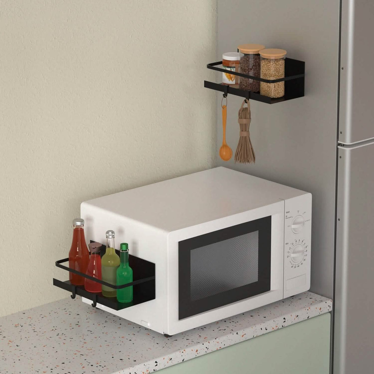 2-Pack: Magnetic Spice Holder Rack Organizer - A-1 Thread Vault