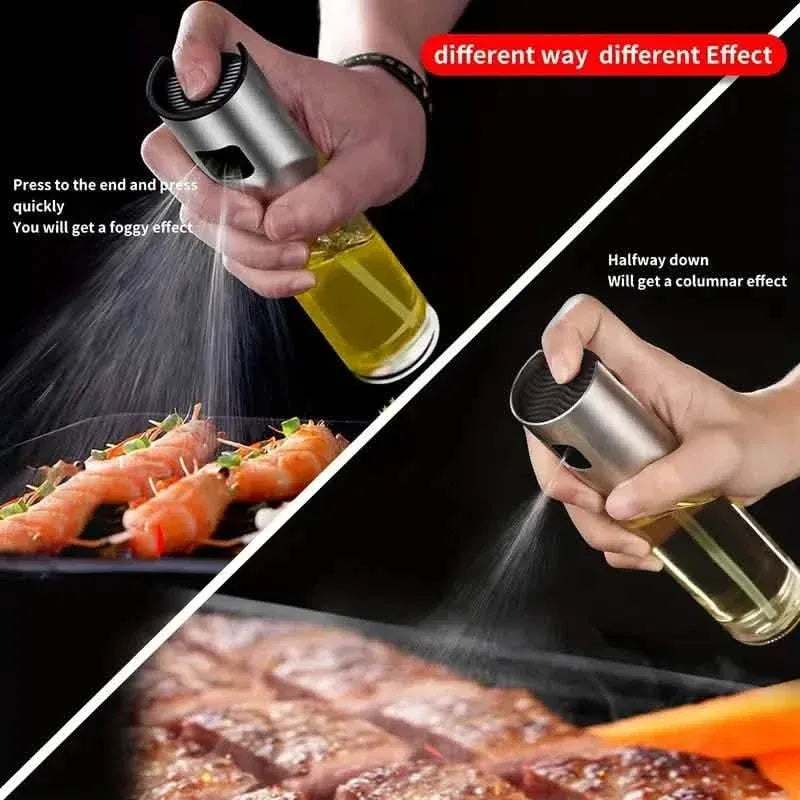2-Pack: Olive Oil Spray Bottle Dispenser For Cooking, BBQ, Salad, Baking, Roasting, Grilling - A-1 Thread Vault