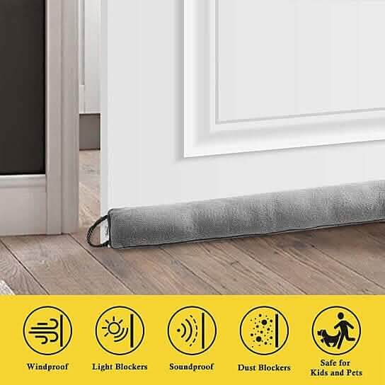 2-Pack: Pinsonic Suede Weighted Door and Window Breeze Draft Blocker - A-1 Thread Vault