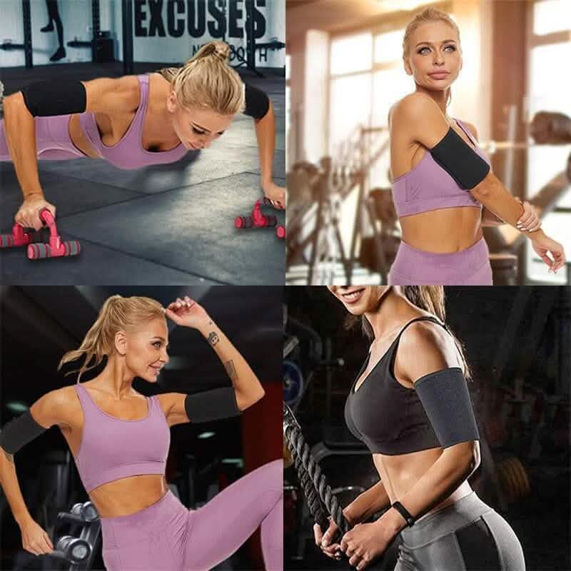 2-Pack: Slim Arm Trimmer Sauna Sweat Band For Women - A-1 Thread Vault