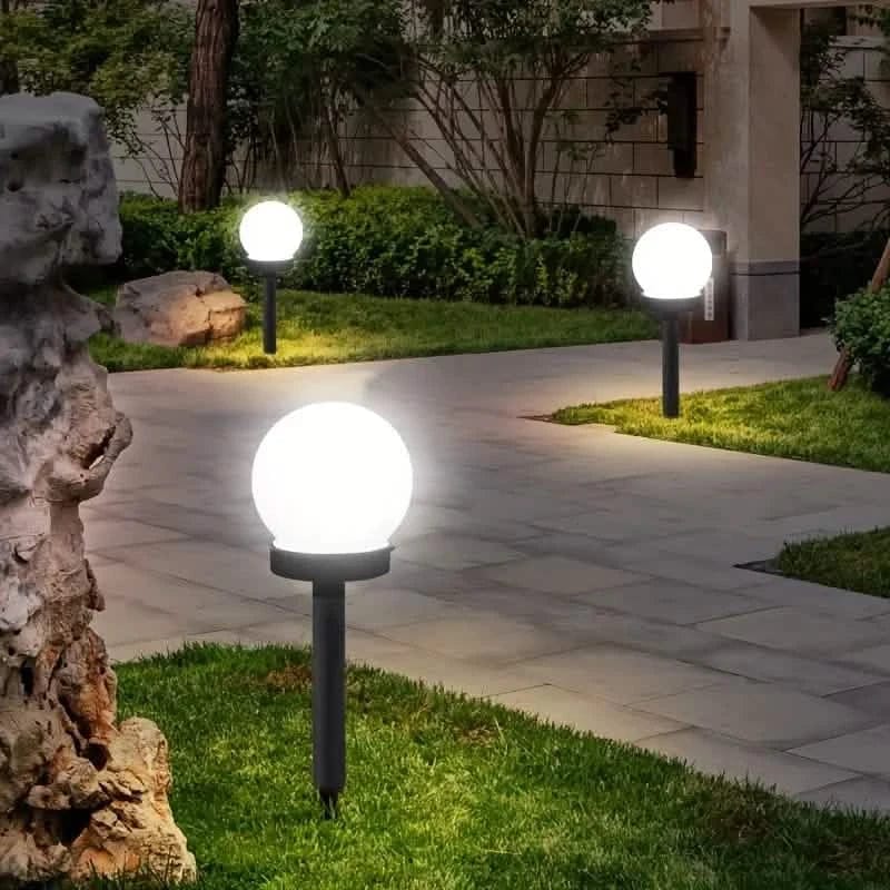 2-Pack: Solar LED Globe Powered Garden Light - A-1 Thread Vault