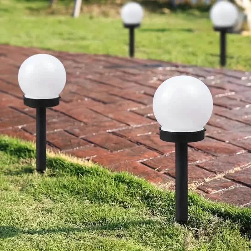 2-Pack: Solar LED Globe Powered Garden Light - A-1 Thread Vault