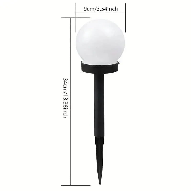 2-Pack: Solar LED Globe Powered Garden Light - A-1 Thread Vault