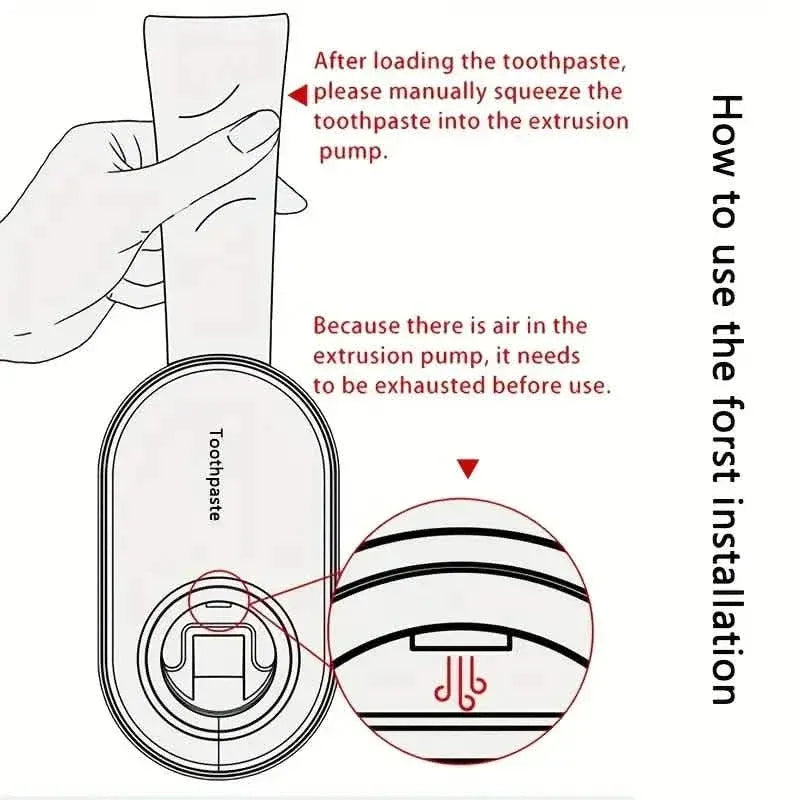 2-Pack: Wall-Mounted Automatic Toothpaste Dispenser - A-1 Thread Vault