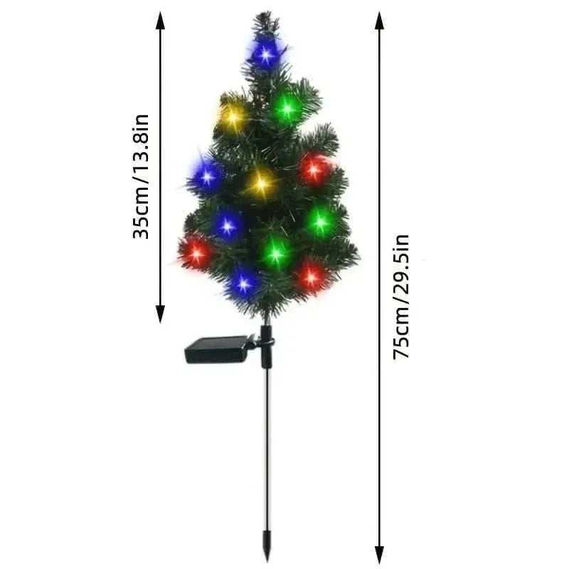 2-Pack: Waterproof Solar Christmas Tree LED Light - A-1 Thread Vault