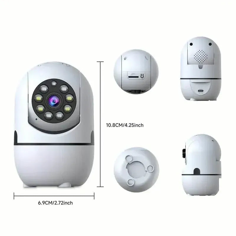 2-Pack: Wireless Security Cameras – 355° Rotation, Night Vision, Motion Detection, Two-Way Audio - A-1 Thread Vault