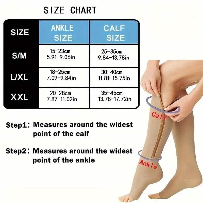 2-Pairs: Women's Open Toe Sports Compression Socks - A-1 Thread Vault