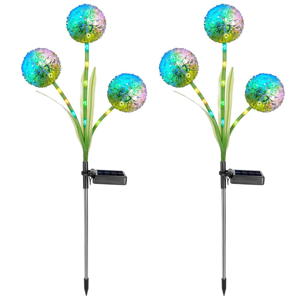 2-Piece: 36 LED Dandelion Solar Lights - A-1 Thread Vault