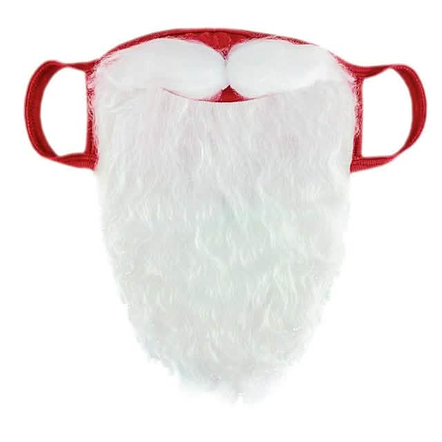 2-Piece: Adult Funny Cosplay Santa Claus Mask Face - A-1 Thread Vault