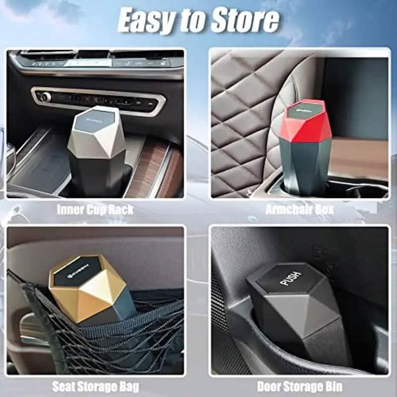 2-Piece: Compact Car Mini Trash Can - A-1 Thread Vault