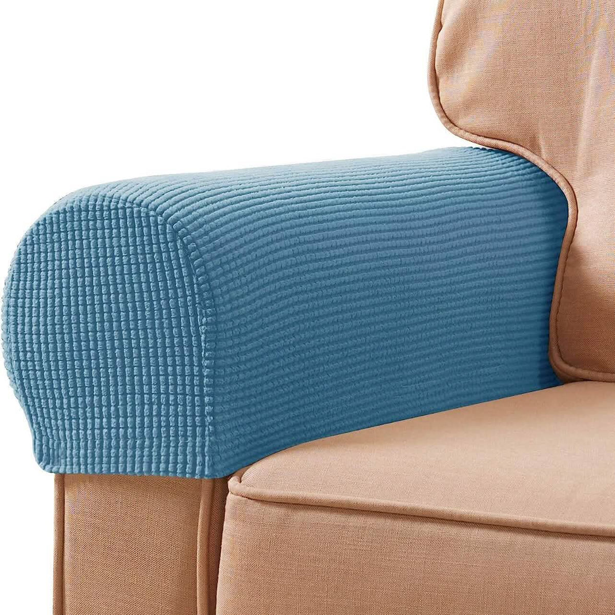 2-Piece: Jacquard Sofa Armrest Slipcover - A-1 Thread Vault