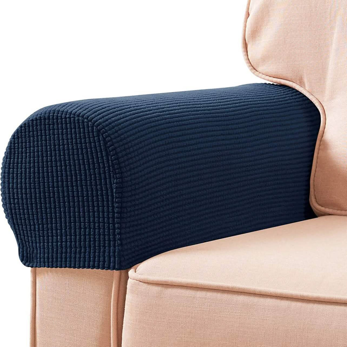 2-Piece: Jacquard Sofa Armrest Slipcover - A-1 Thread Vault