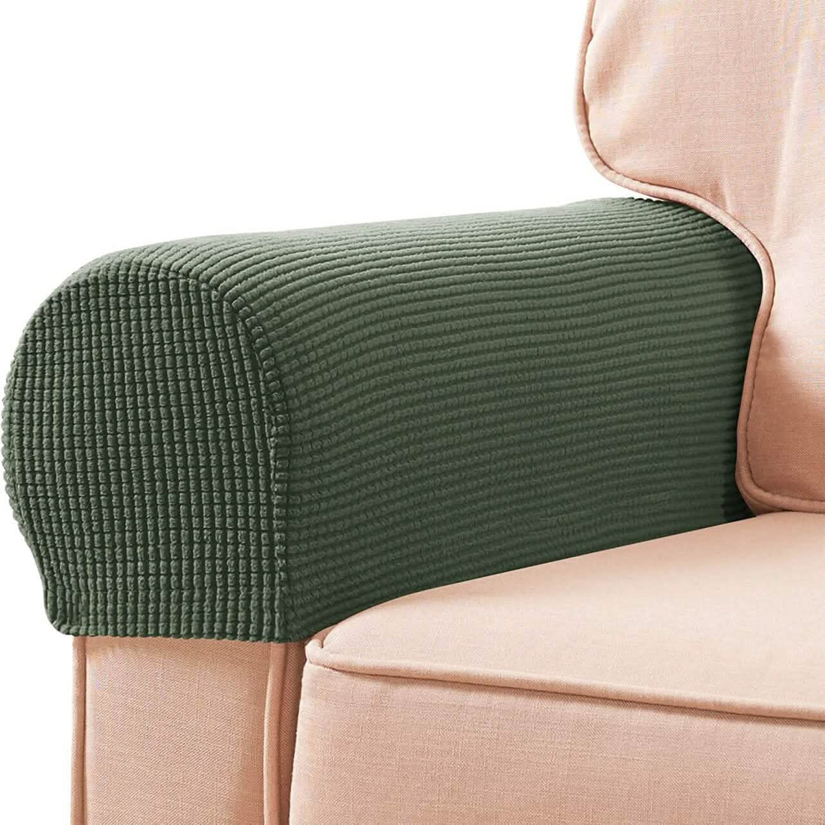 2-Piece: Jacquard Sofa Armrest Slipcover - A-1 Thread Vault