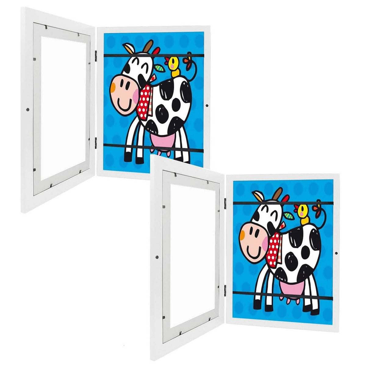 2-Piece: Kids Art Frame Front Opening Wooden Picture Frame - A-1 Thread Vault
