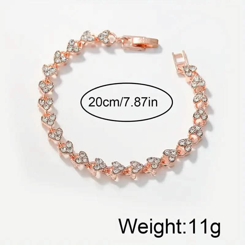 2-Piece Set: Butterfly Quartz Stainless Steel Band Wrist Watch and Bracelet - A-1 Thread Vault