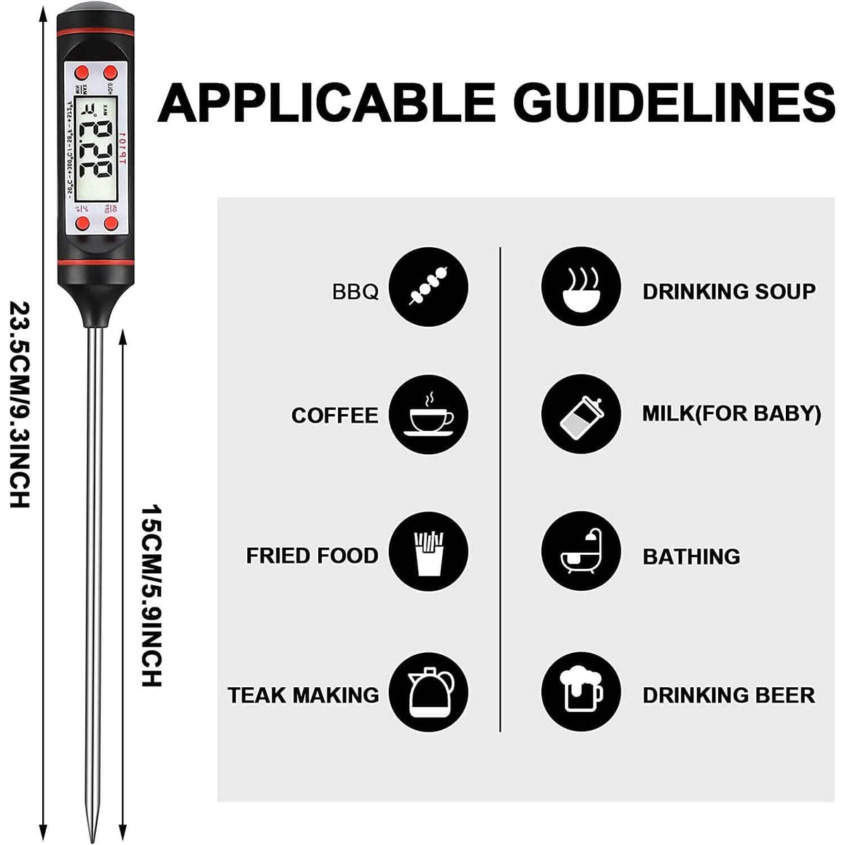 2-Piece Set: Multi-functional Thermometer Pen with High Accuracy and Instant Read - A-1 Thread Vault