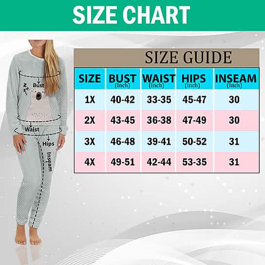 2-Piece Set: Women's Plush Popcorn Knit Top and Jogger Pants Pajama Set (Plus Size) - A-1 Thread Vault
