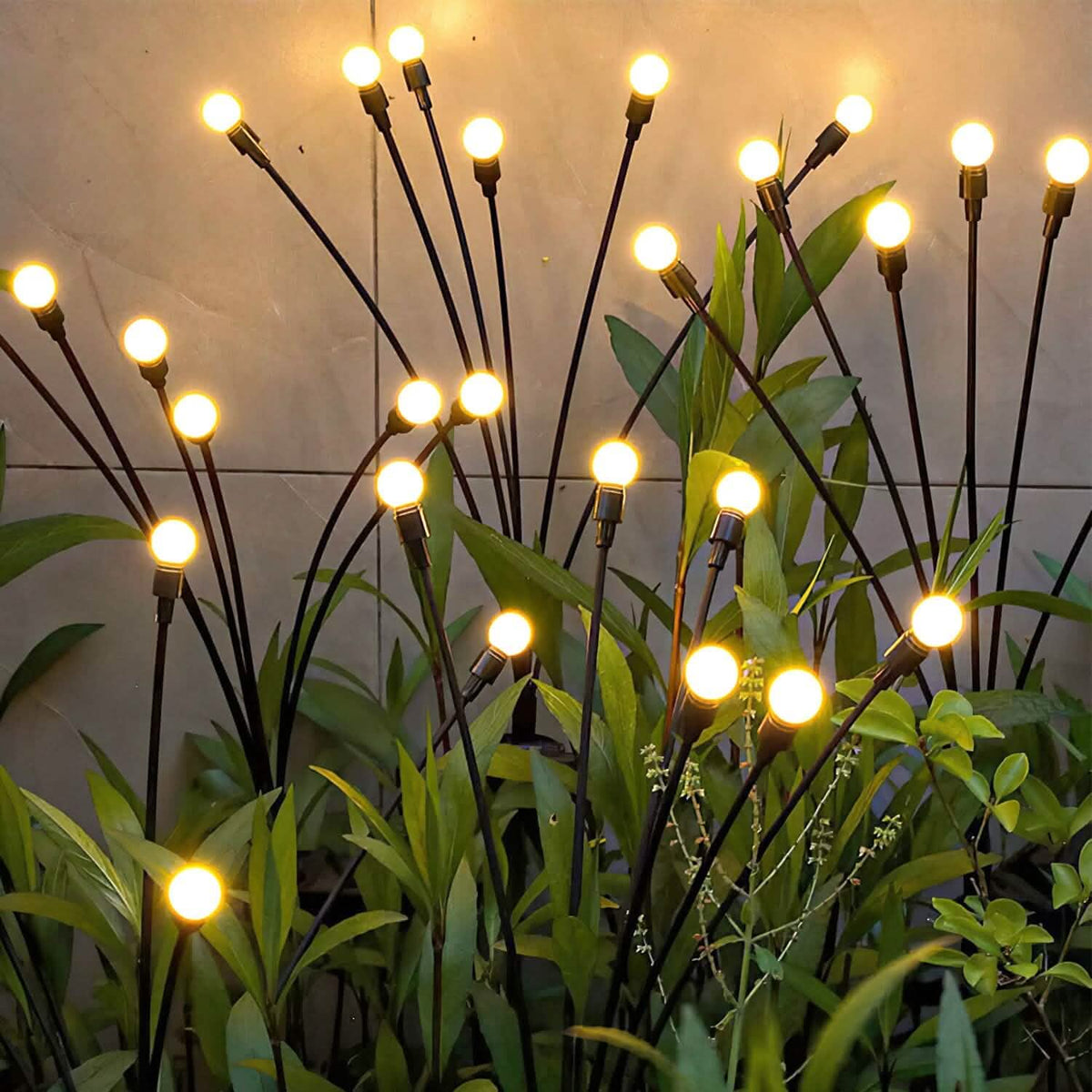 2-Piece: Solar Firefly Lights Swaying Decorative Pathway Lamp - A-1 Thread Vault