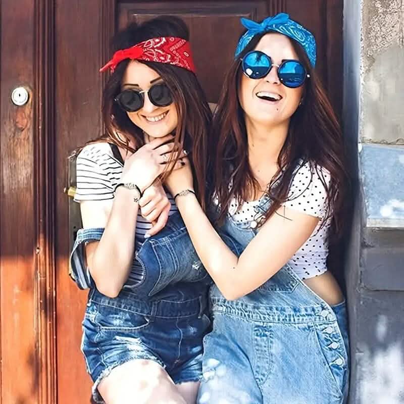 2-Pieces: Classic Vintage Handcuff Charm Friendship Bracelets - A-1 Thread Vault