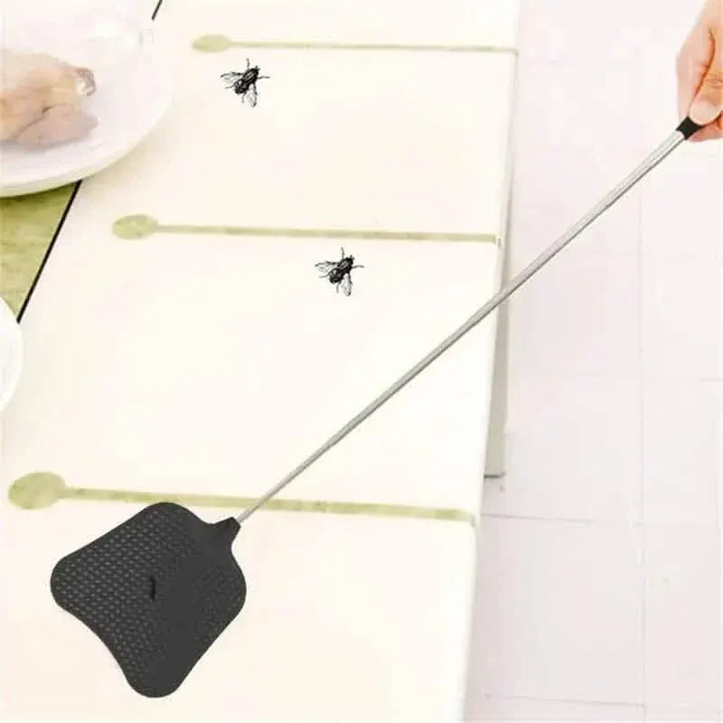 2-Pieces: Heavy Duty Telescopic Fly Swatter Set - A-1 Thread Vault