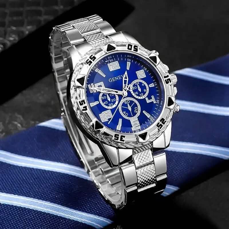 2-Pieces: High-End Fashion Handsome Quartz Wrist Watch - A-1 Thread Vault
