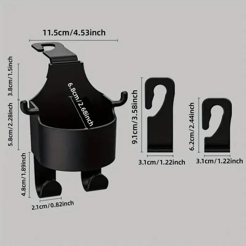 2-Pieces: Multifunctional Car Seat Back Hooks - A-1 Thread Vault
