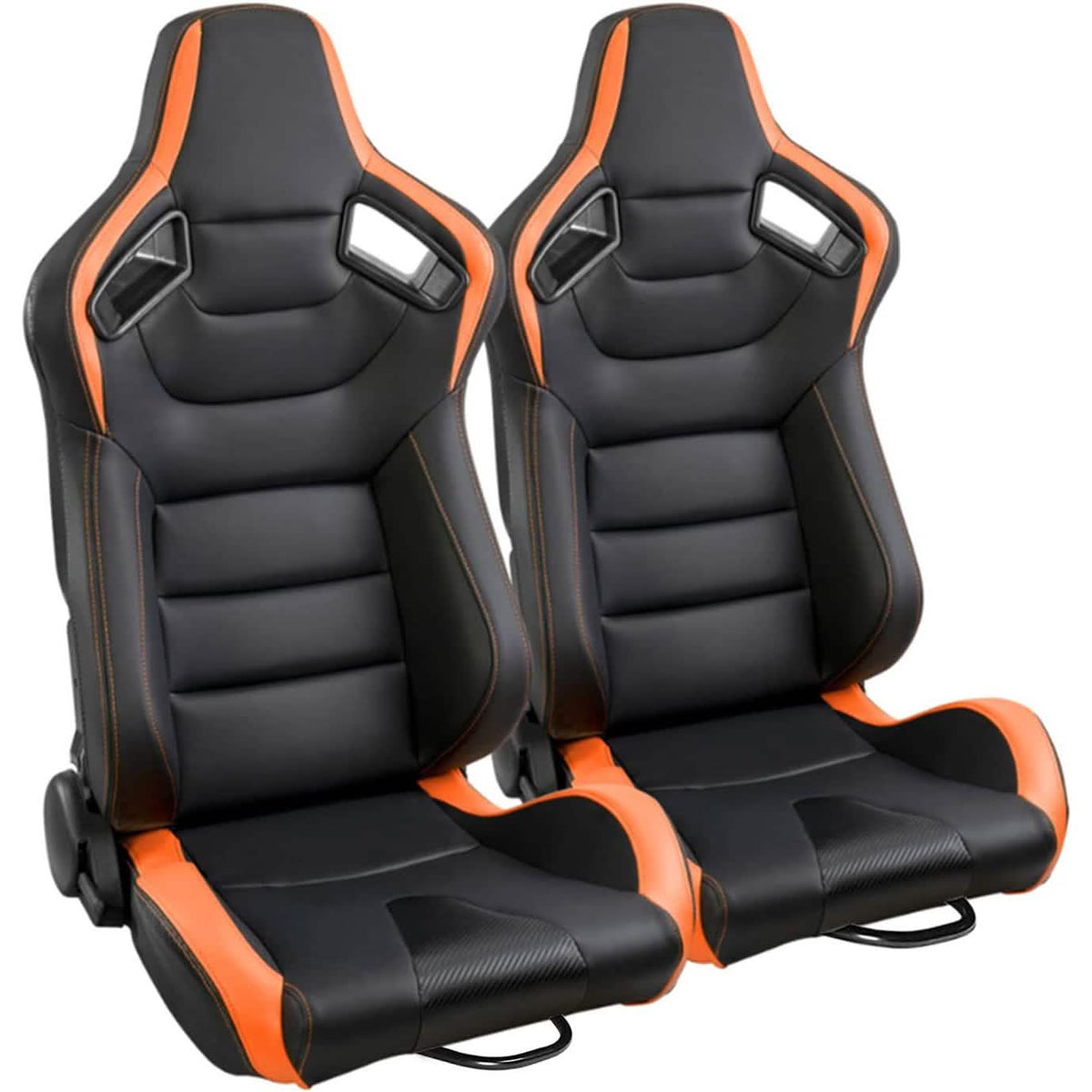2-Pieces Set: Universal PVC Leather Bucket Seats - A-1 Thread Vault