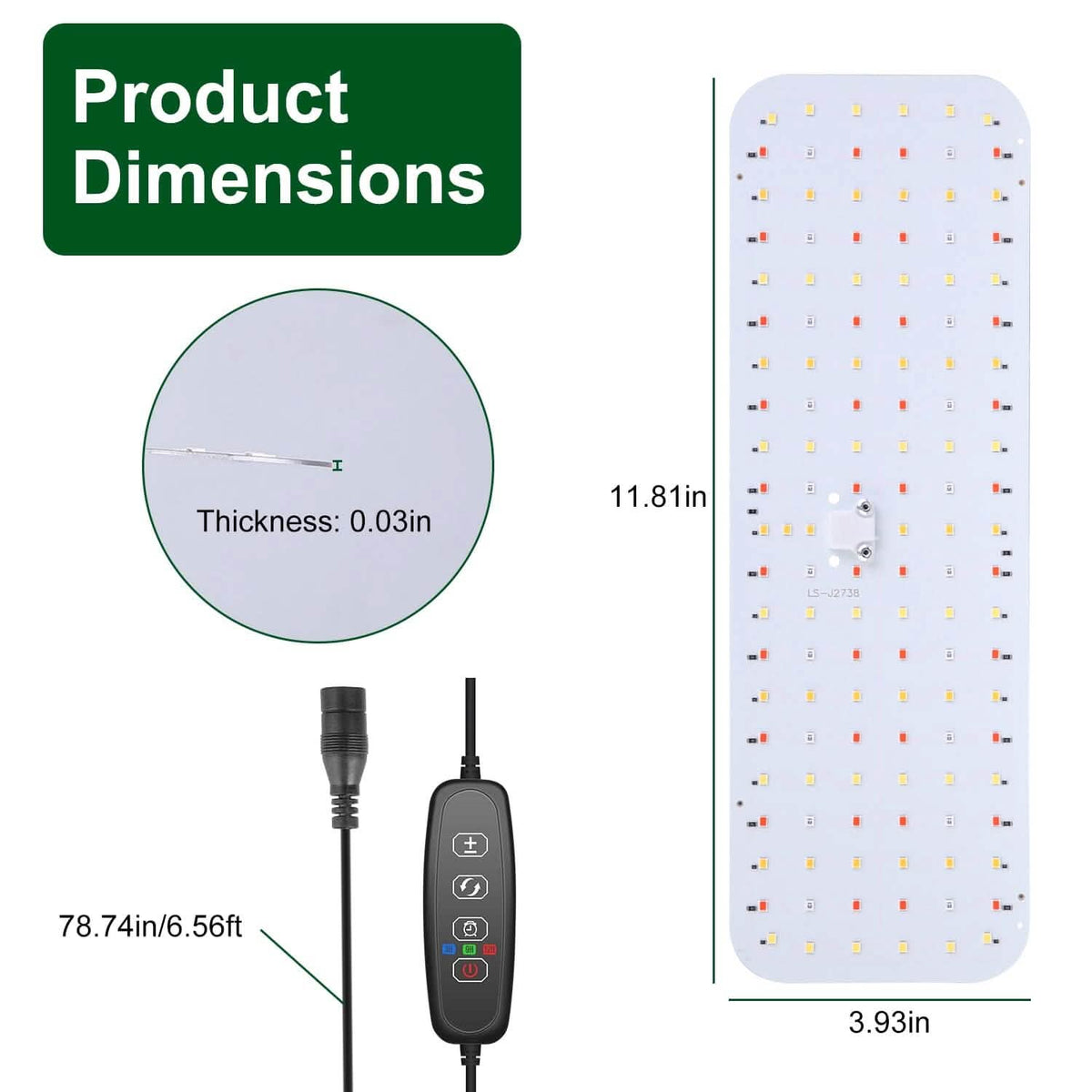 2-Pieces: Ultra-Thin LED Grow Lights for Indoor Plants with 126 LEDs - A-1 Thread Vault