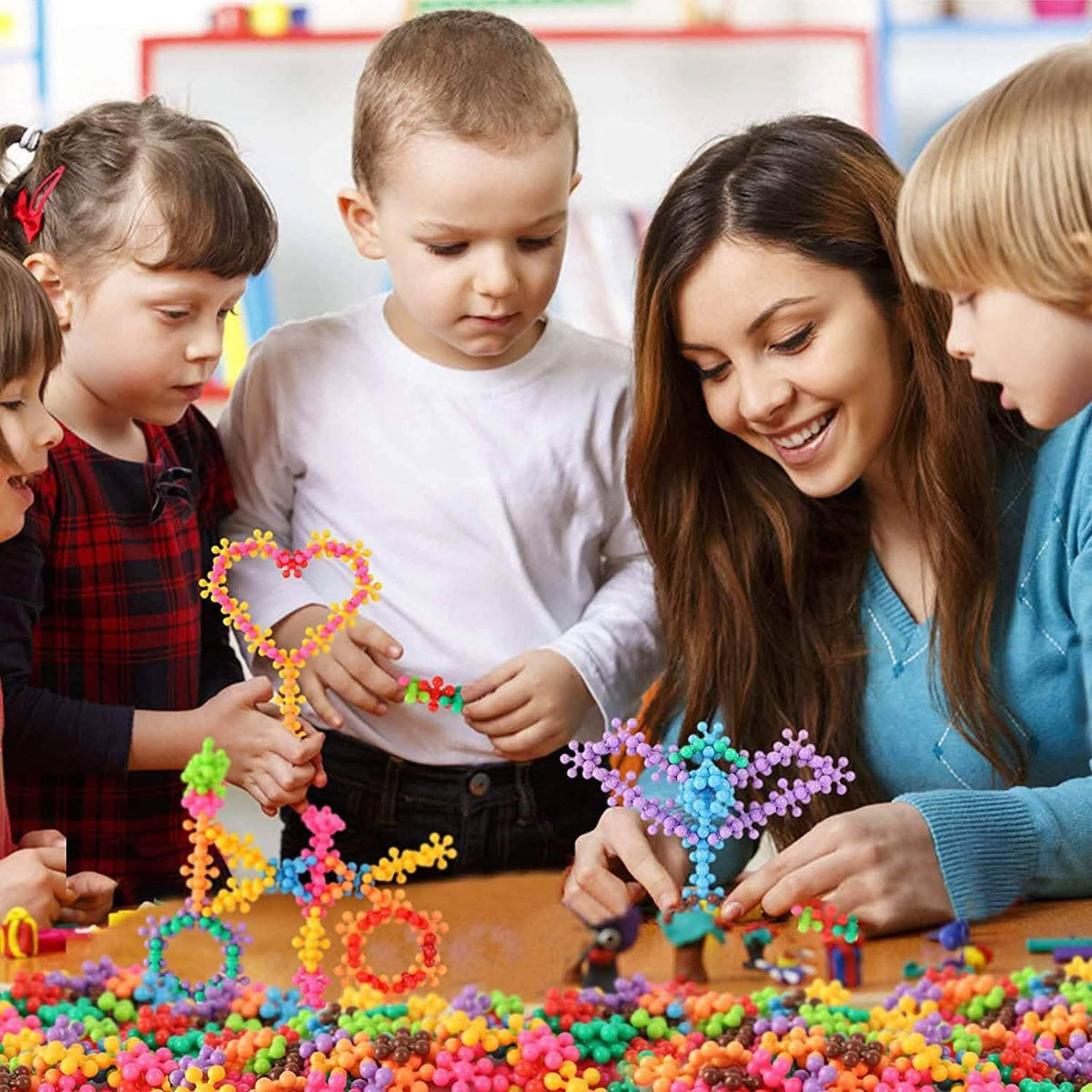 200-Piece: 3D Interlocking Building Blocks STEM Toy - A-1 Thread Vault