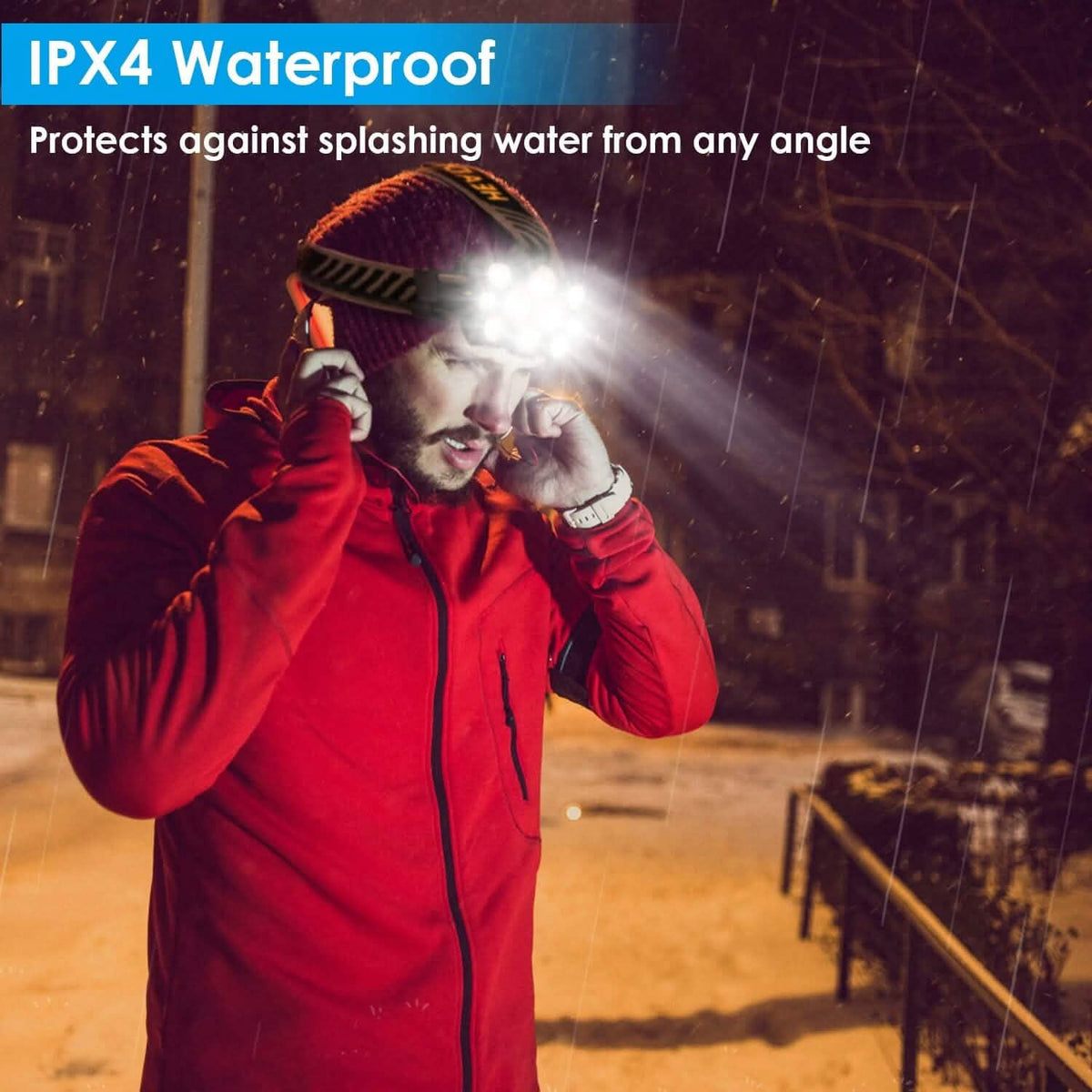 20000LM LED Headlamp 8 Lighting Modes Rechargeable - A-1 Thread Vault