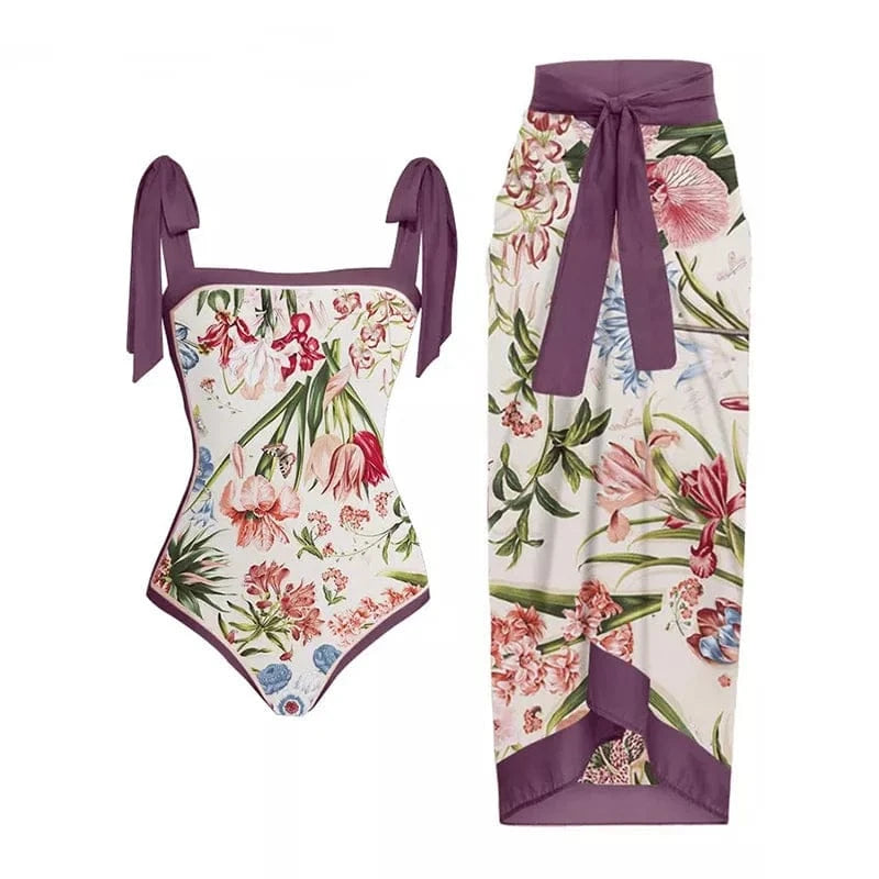 2023 Sexy Fashion One Piece Swimsuit Solid 3D Flower Summer Women Swimwear Beachwear Summer Luxury Monokini Bathing Suit - A-1 Thread Vault