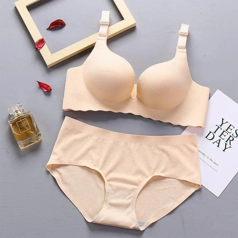 2025 Extreme Push-Up Bra 8cm Pads for Small Bust Wireless Double Cup Lift & Natural Shape Adjustable Plunge Deep V Bras - A-1 Thread Vault