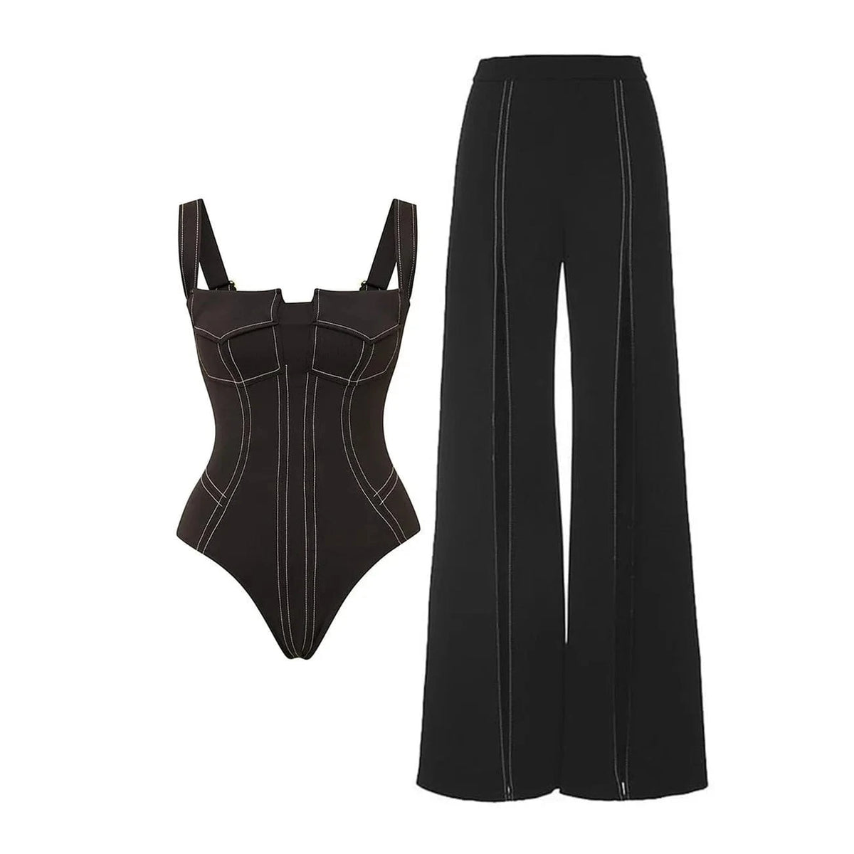 2025 New Arrival Push Up One Piece Swimsuit Ruffle Beach Wear Swimwear Women Wrap Skirt Swimsuit Cover Up Sexy Sarong Plage - A-1 Thread Vault