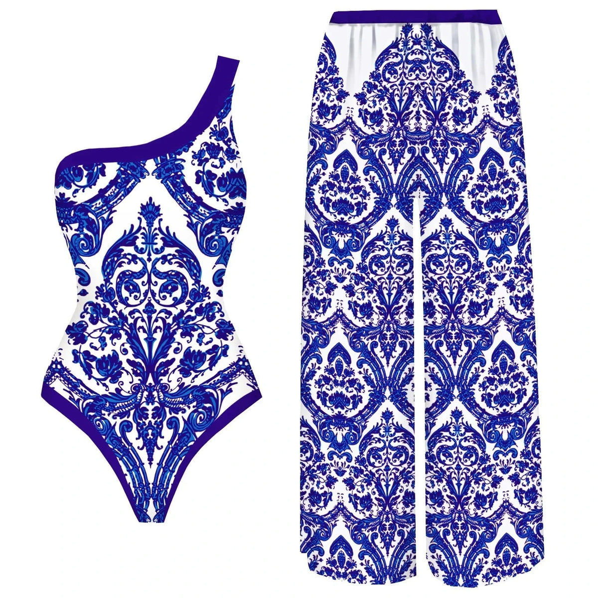 2025 New Arrival Push Up One Piece Swimsuit Ruffle Beach Wear Swimwear Women Wrap Skirt Swimsuit Cover Up Sexy Sarong Plage - A-1 Thread Vault