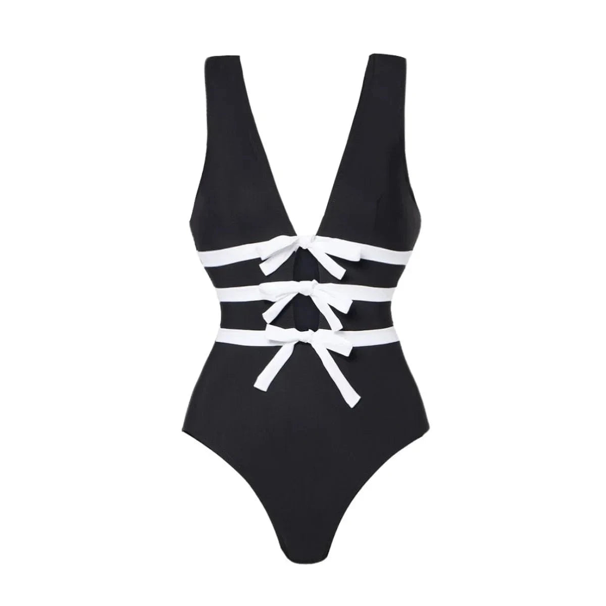 2025 Sexy Women's Swimsuit New Strapless Simple One-piece Swimwear with Shorts Two-piece Set Sliming Bodysuit Beachwear Monokini - A-1 Thread Vault