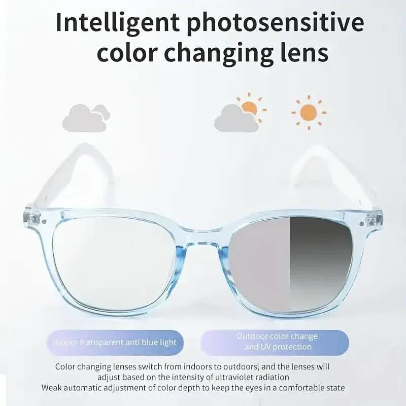 2025 Wireless Smart Glasses – Auto-Dimming, Touch Control, Hands-Free Audio - A-1 Thread Vault