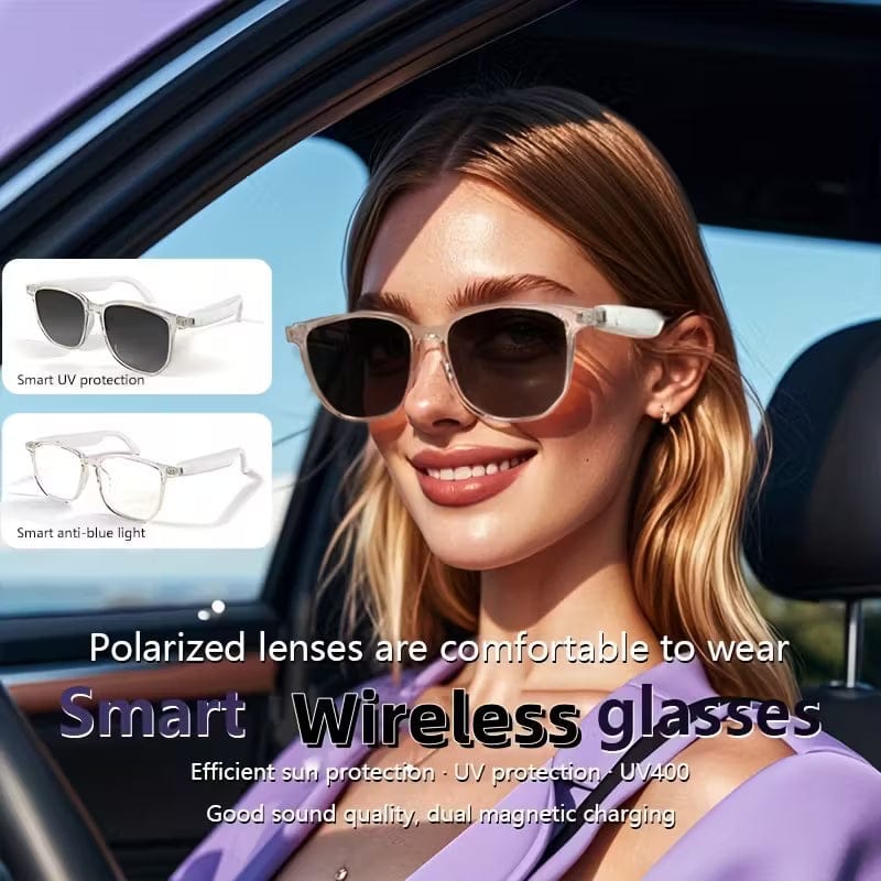 2025 Wireless Smart Glasses – Auto-Dimming, Touch Control, Hands-Free Audio - A-1 Thread Vault