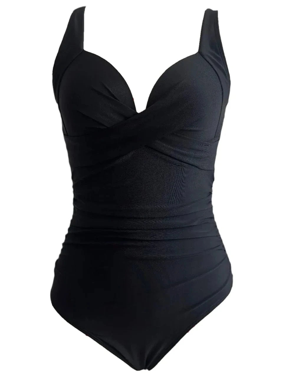 2026 Plain Ruched Swimsuit Women One Piece Solid Swimwear Female Beachwear Bathers Bathing Swimming Swim Bodysuit Summer - A-1 Thread Vault