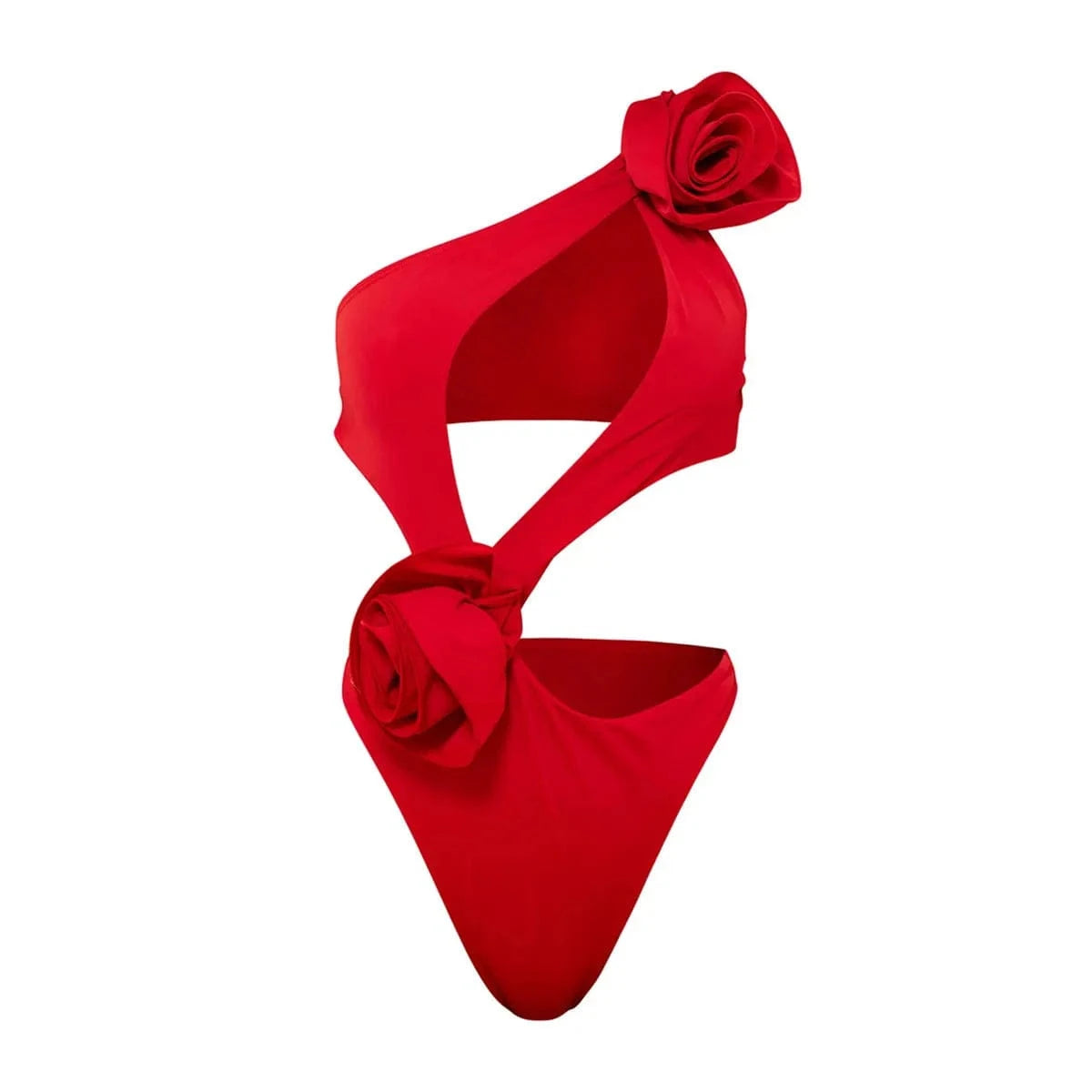 2026 Red Flower Swimsuit With Cover Up Desire Swim Suit Luxury Women Swimwear Sexy Hollow Bikini Beachwear Bodysuit Bathingsuit - A-1 Thread Vault