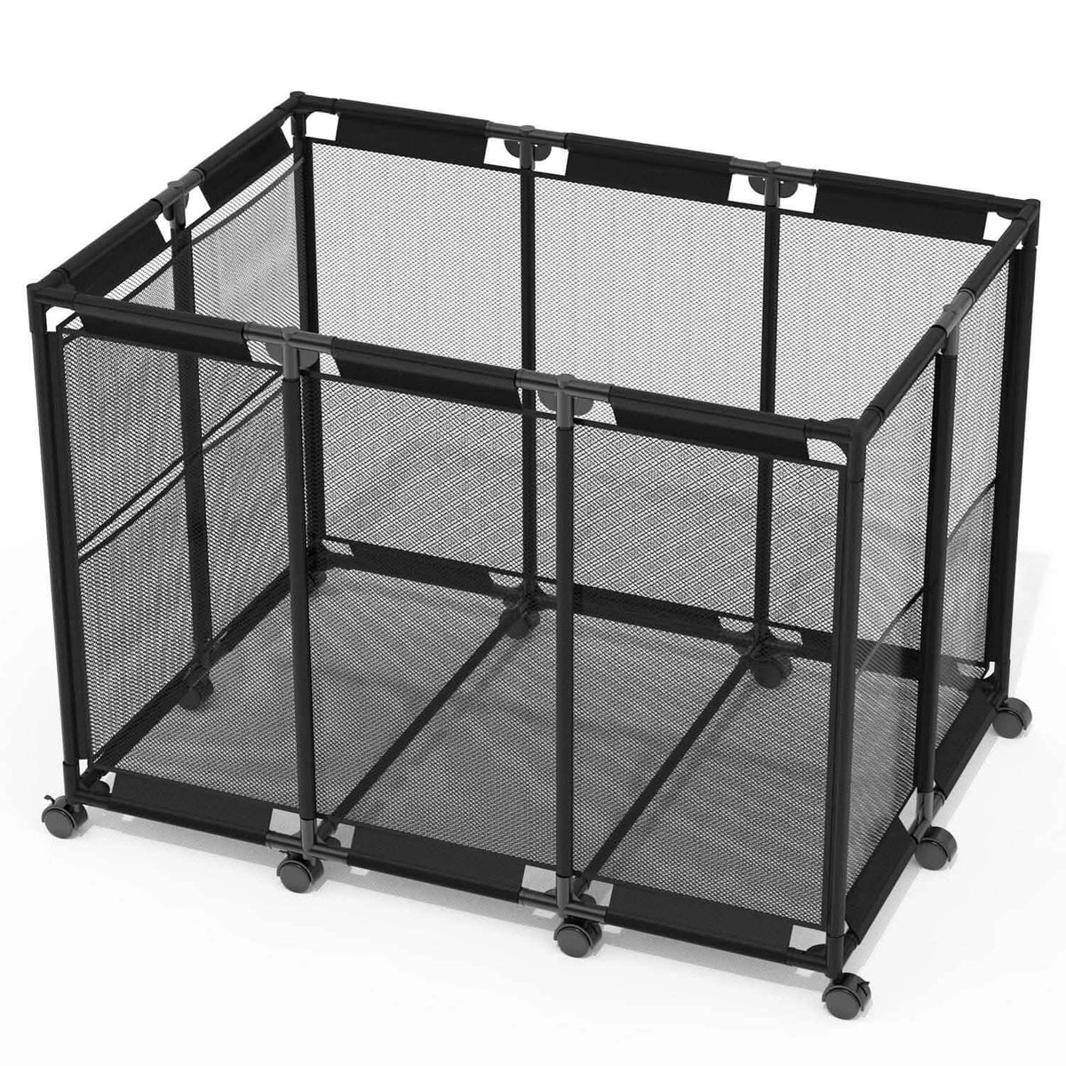 210 Gallon Pool Storage Bin Organizer Rolling Mesh Storage Basket with Lockable Wheels - A-1 Thread Vault