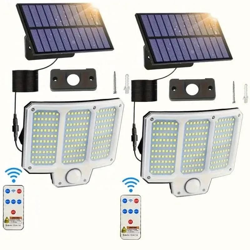 210LED Super Bright Motion Sensor Solar Strong Power LED Garden Wall Lamp - A-1 Thread Vault