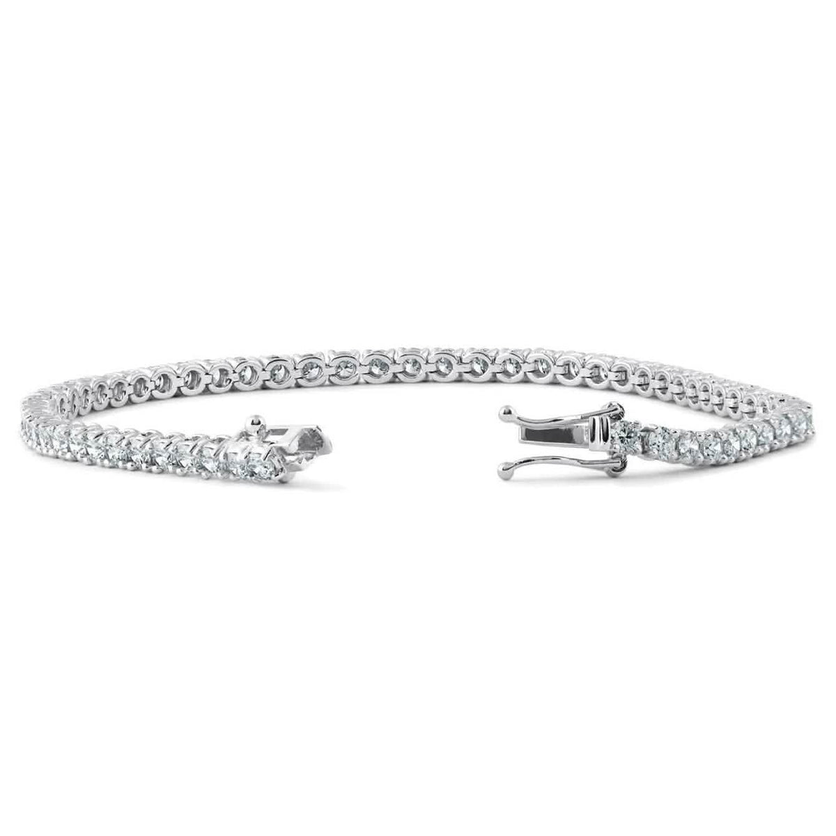 2.14 CT Natural Diamond Tennis Bracelet G SI 14K White Gold 7.5 inch B5882-2I - A-1 Thread Vault